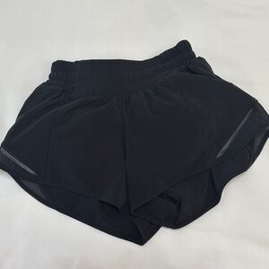 lululemon athletica Black High-Rise Layered Running Shorts